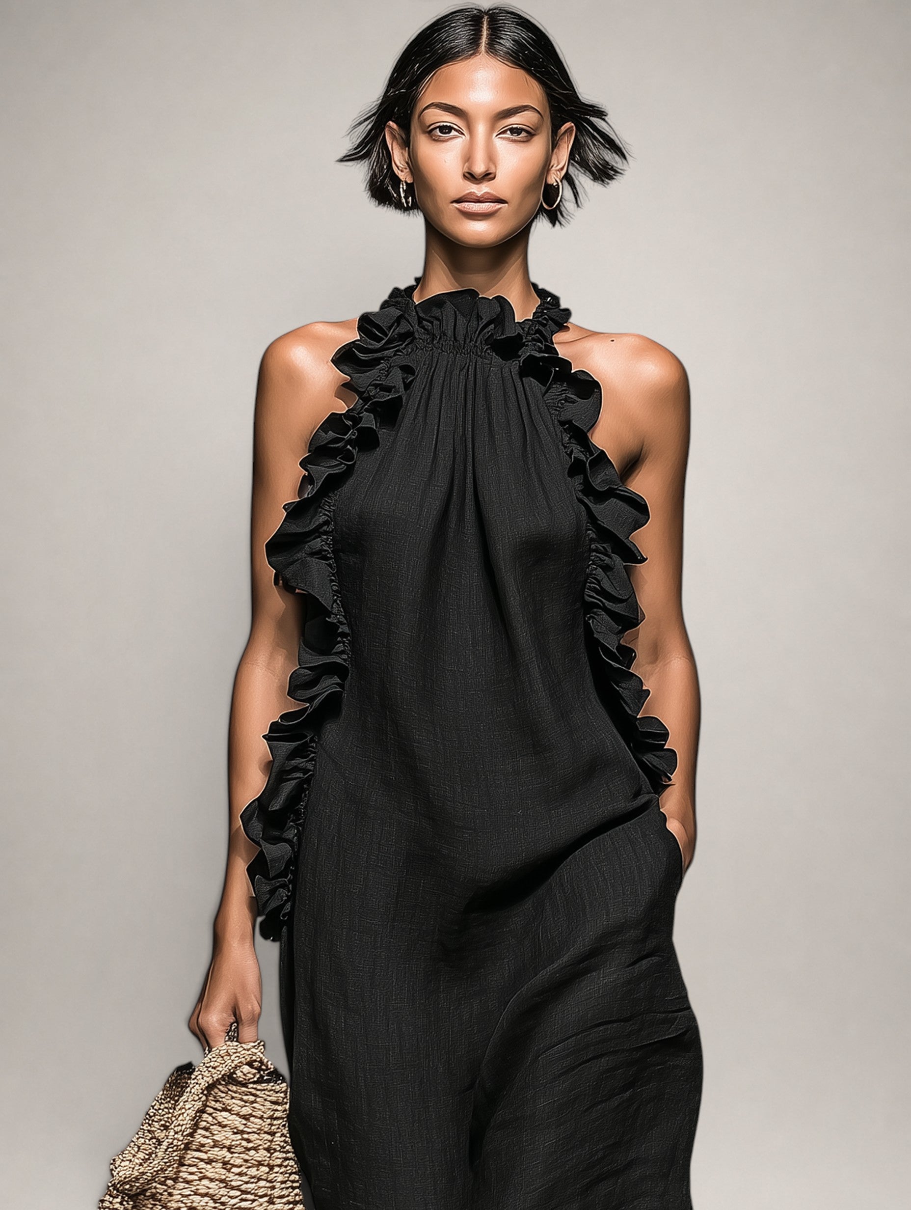 HELENE | RUFFLED MAXI DRESS FOR WOMEN