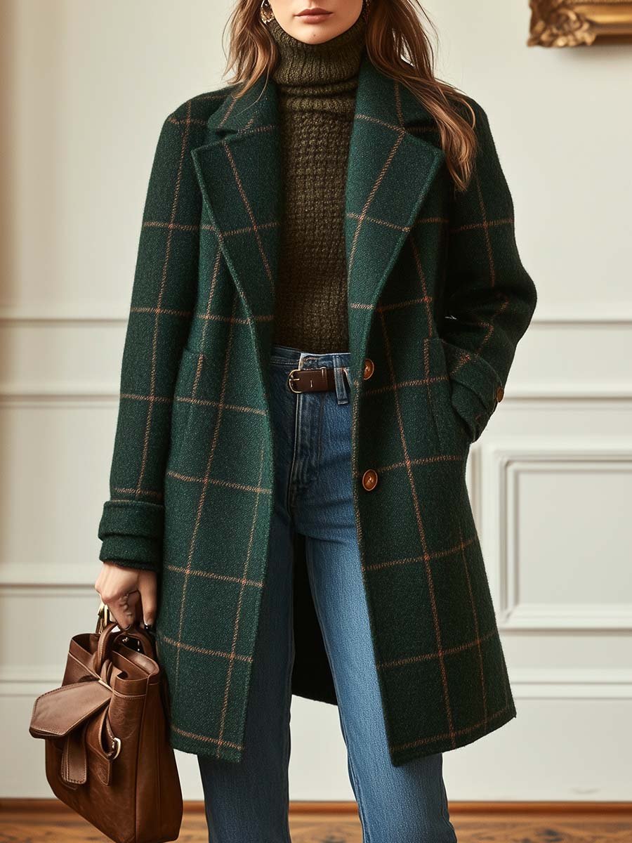 Marjorie | Classic Checked Coat